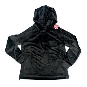 Member's Mark Women's Raglan Sleeve Side Split Plush Hoodie - Black